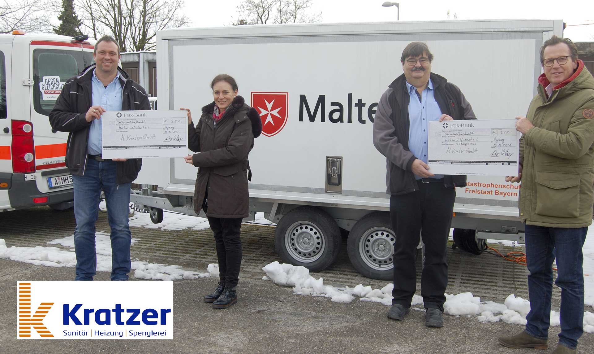 Spendenübergabe an den Malteser Hilfsdienst | M. Kratzer GmbH